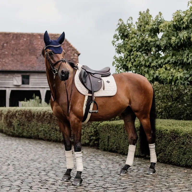Kentucky Wool Jumping Saddle Pad - Beige-2