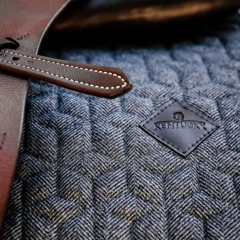 Kentucky Wool Jumping Saddle Pad - Grey-4