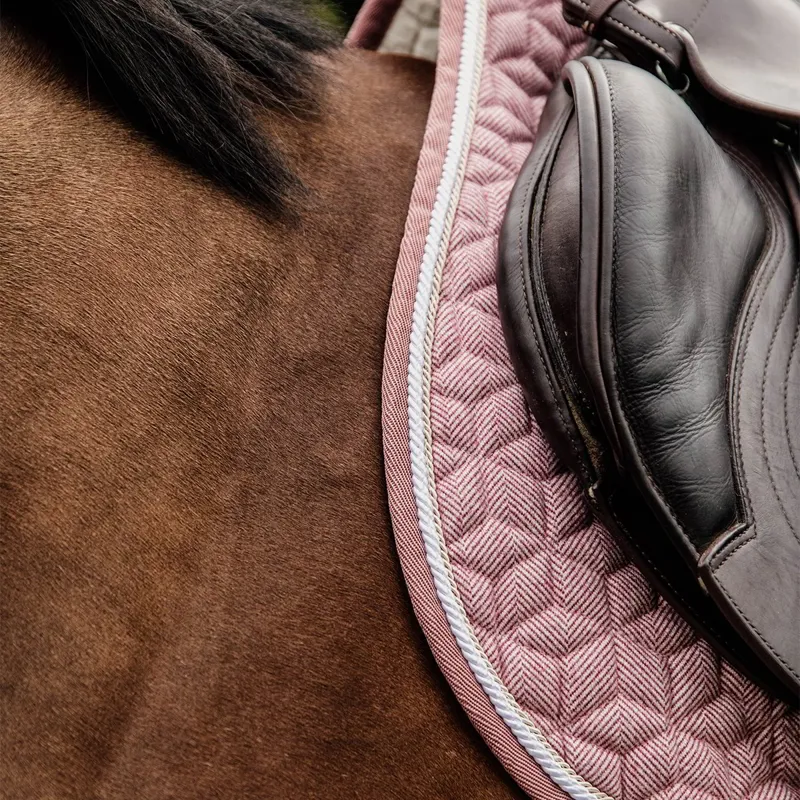 Kentucky Wool Jumping Saddle Pad - Light Pink-3