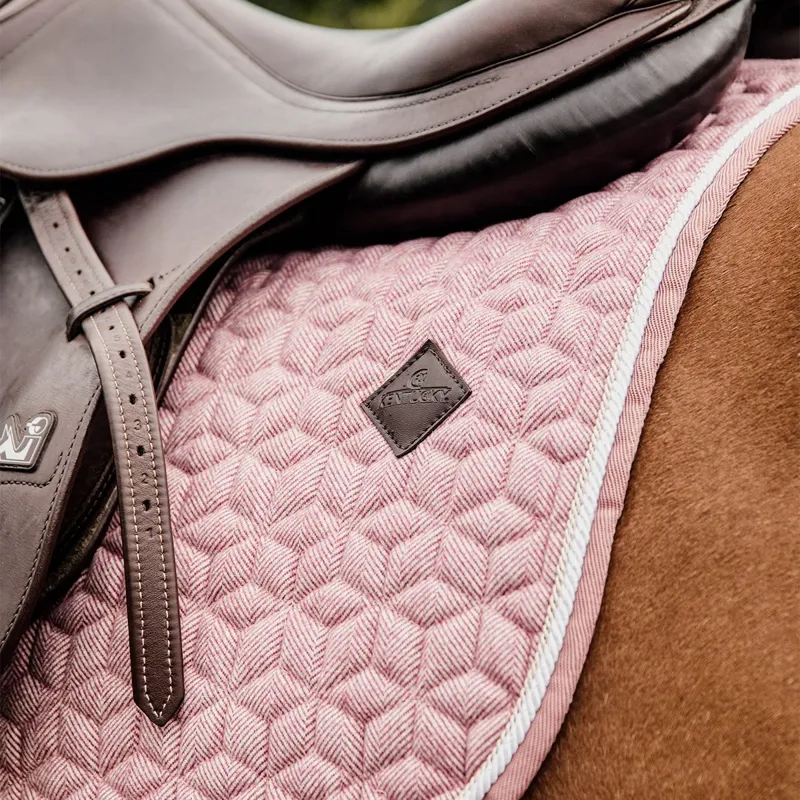 Kentucky Wool Jumping Saddle Pad - Light Pink-2
