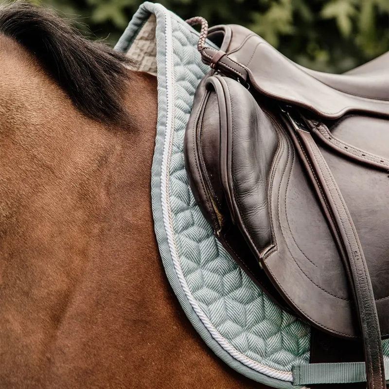 Kentucky Wool Dressage Saddle Pad - Light Blue-6
