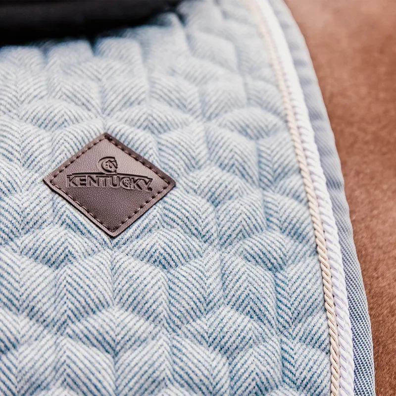 Kentucky Wool Dressage Saddle Pad - Light Blue-5