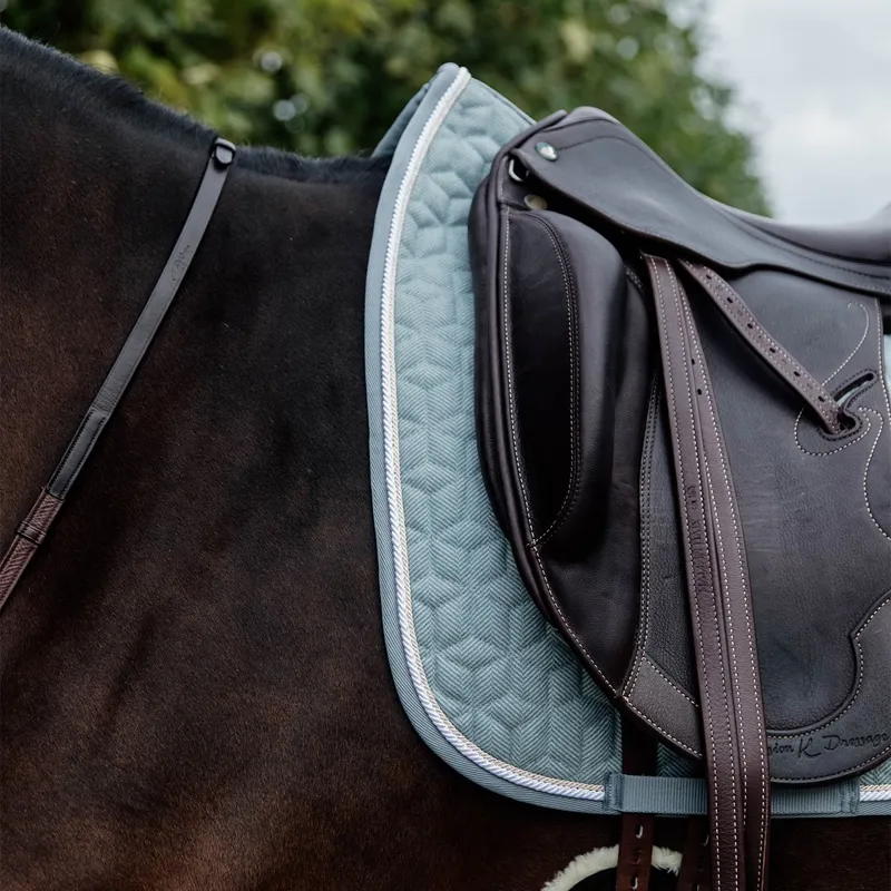 Kentucky Wool Dressage Saddle Pad - Light Blue-4