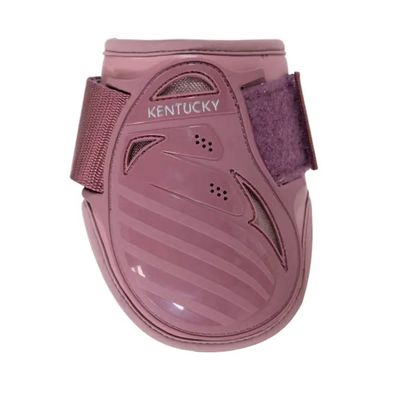 Kentucky Young Horse Vented Fetlock Boots - Old Rose-1