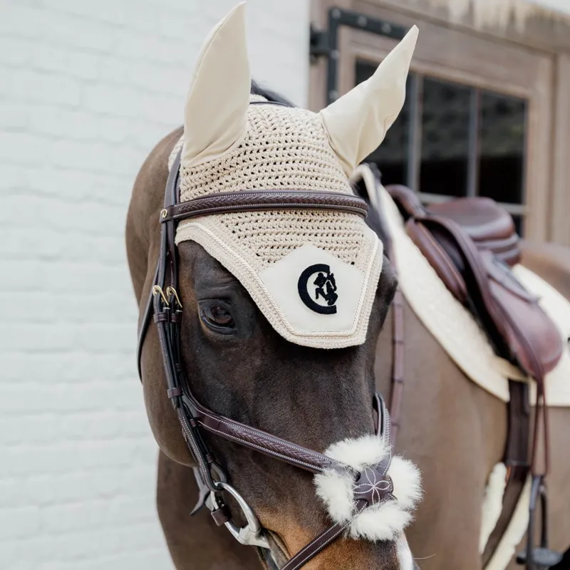 Kentucky Wellington 3D Logo Fly Bonnet Beige-1