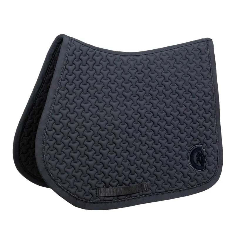 Kentucky 3D Logo Plaited Jumping Saddle Pad - Black
