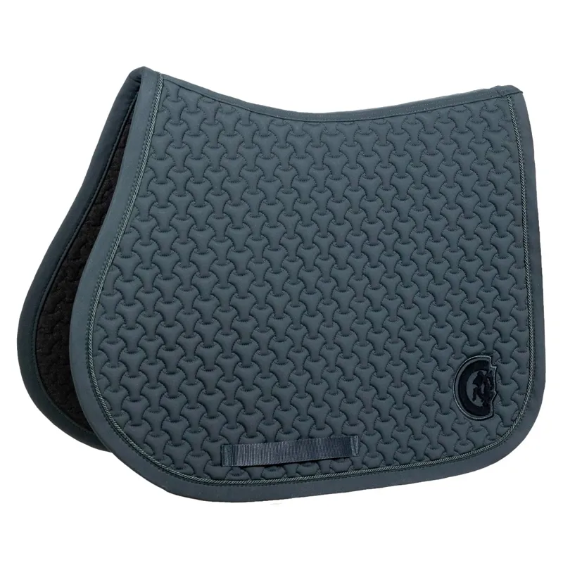 Kentucky 3D Logo Plaited Jumping Saddle Pad - Pine Green