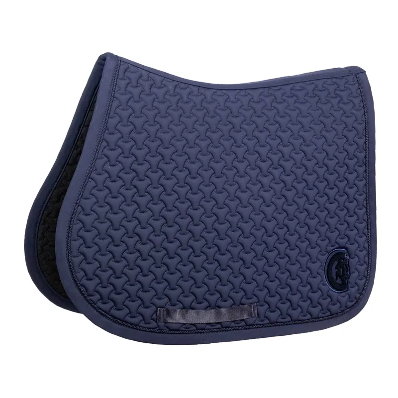 Kentucky 3D Logo Plaited Jumping Saddle Pad - Navy