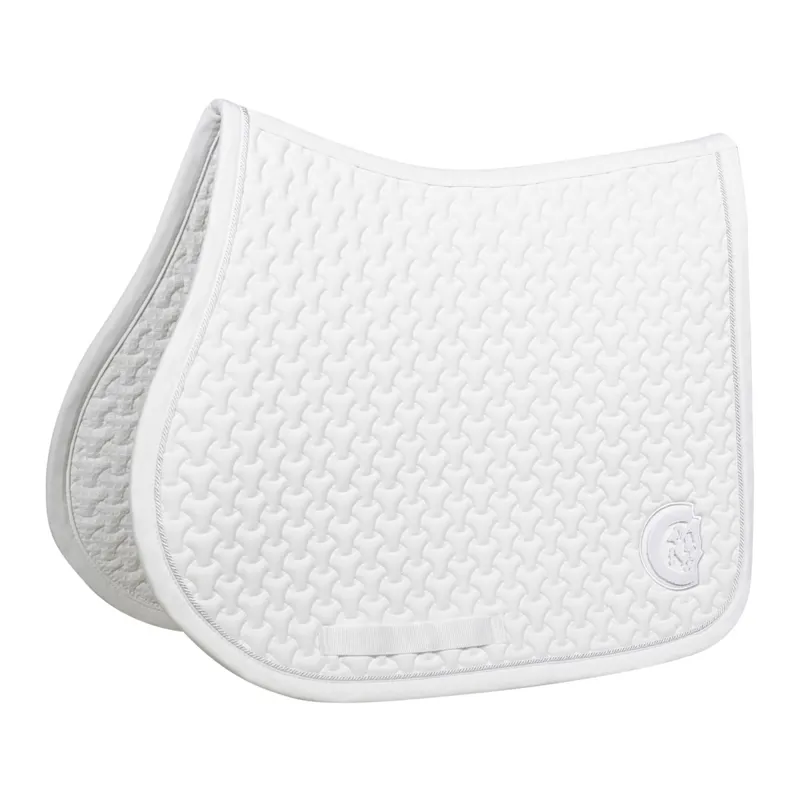 Kentucky 3D Logo Plaited Jumping Saddle Pad - White