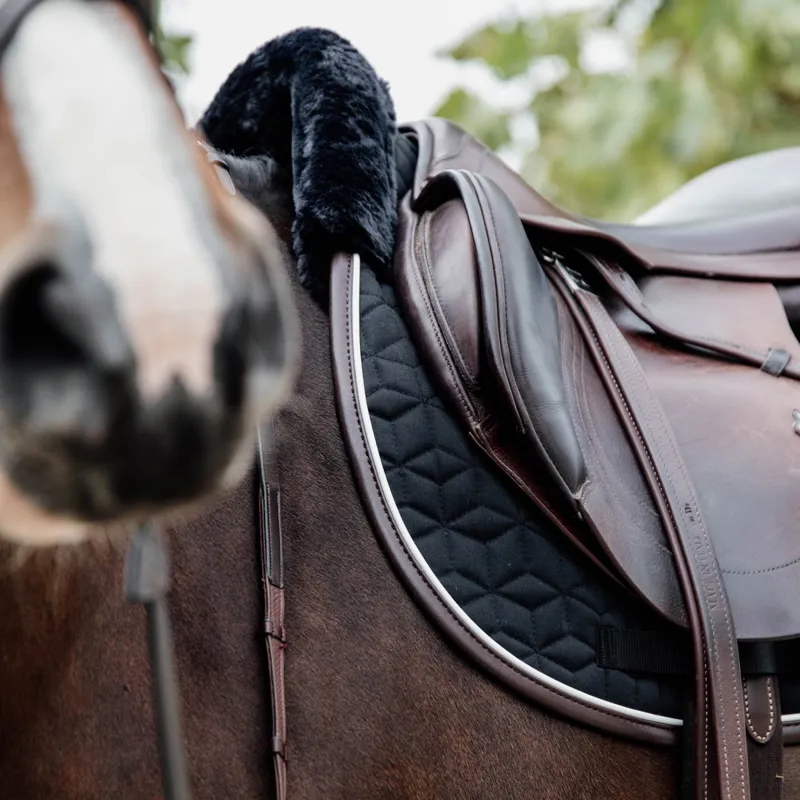 Kentucky Skin Friendly Star Quilting Saddle Pad - Black-2