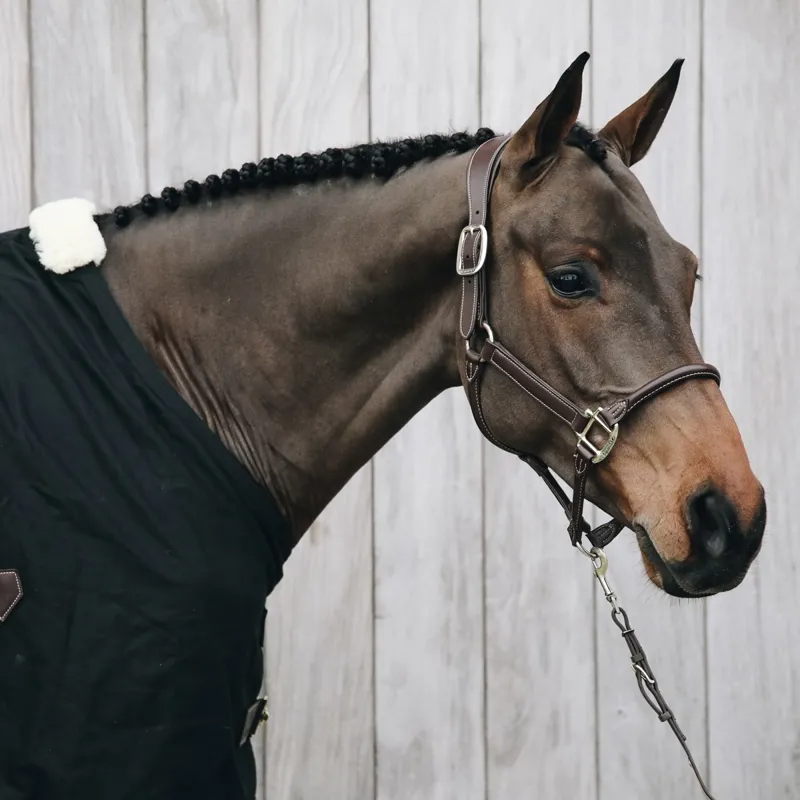 Kentucky Anatomic Artificial Leather Halter - Brown