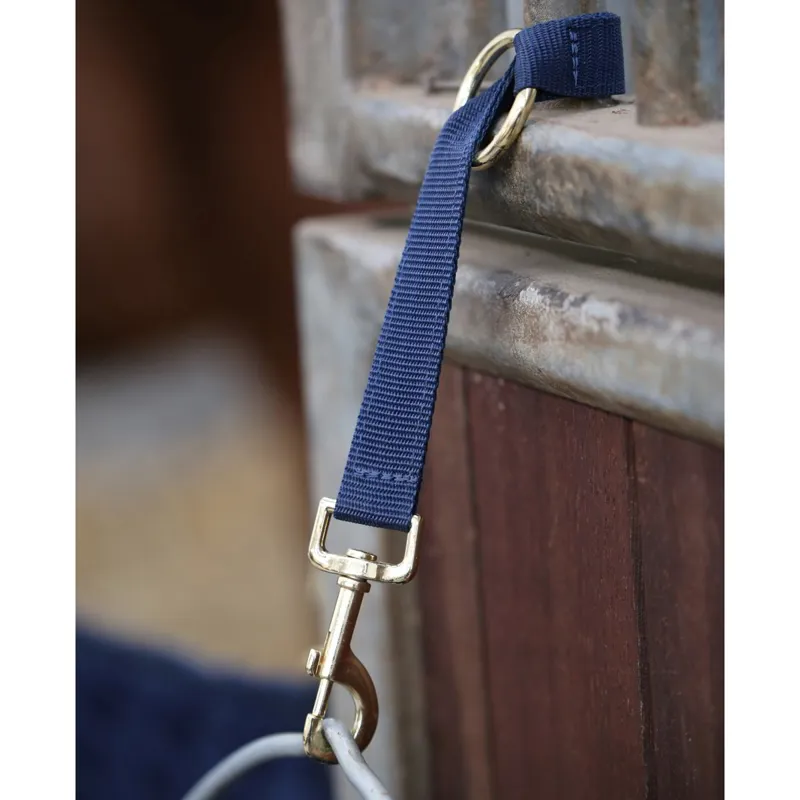 Kentucky Nylon Clip and Ring Strap - Navy-1