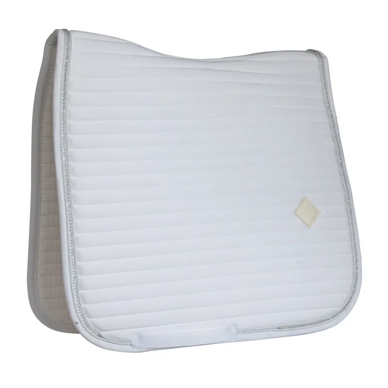 Kentucky Pearls Dressage Saddle Pad - White