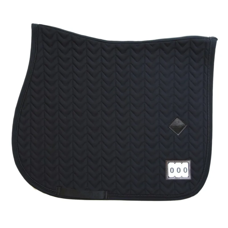 Kentucky Fishbone Competition Saddle Pad with Numbers - Black