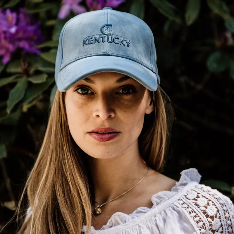 Kentucky Velvet Baseball Cap - Light Blue-1