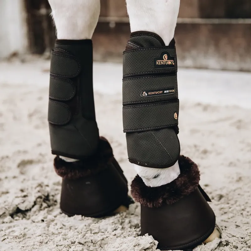 Kentucky Air Tech Eventing Front Boots - Brown