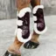 Kentucky Bamboo Shield Vegan Sheepskin Tendon Boots - Bordeaux