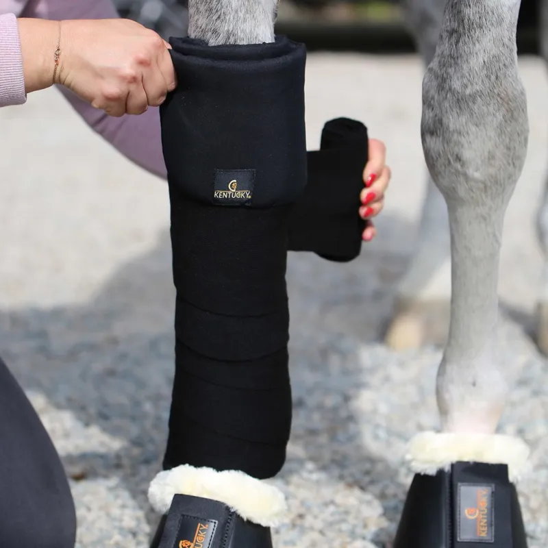Kentucky Wool Bandages - Black