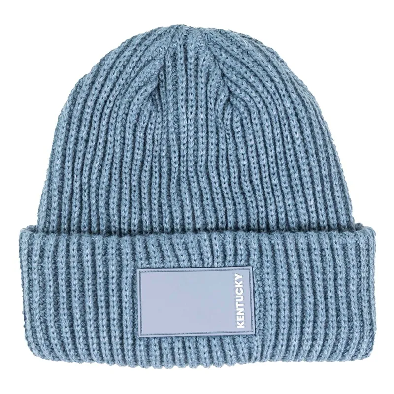 Kentucky Rubber Logo Beanie Hat - Light Blue
