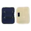 Kentucky Double Buckle Quilted Faux Fur Chest Extender - Navy