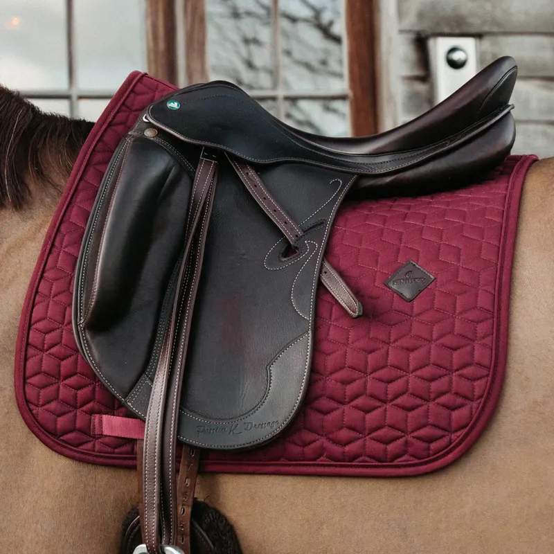 Kentucky Classic Dressage Saddle Pad - Bordeaux-1