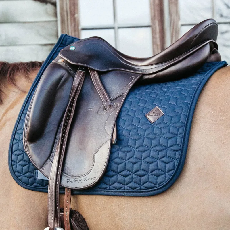 Kentucky Classic Dressage Saddle Pad - Navy-1
