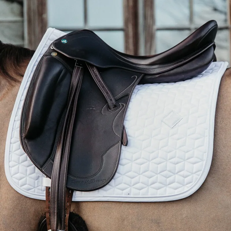 Kentucky Classic Dressage Saddle Pad - White-1