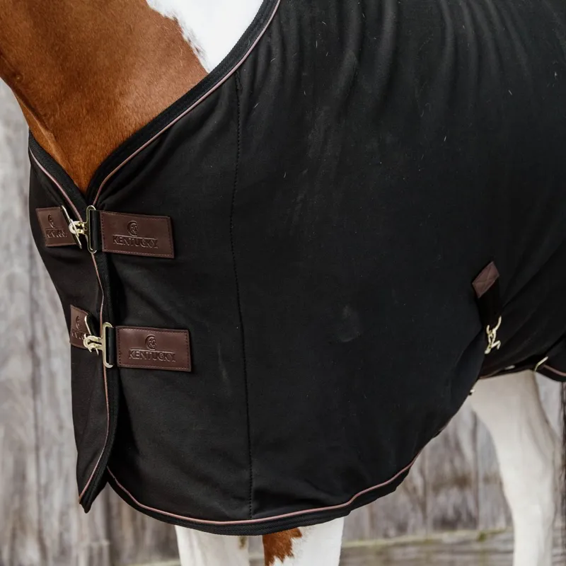 Kentucky Cooler Fleece Standard Neck Sheet - Black-6