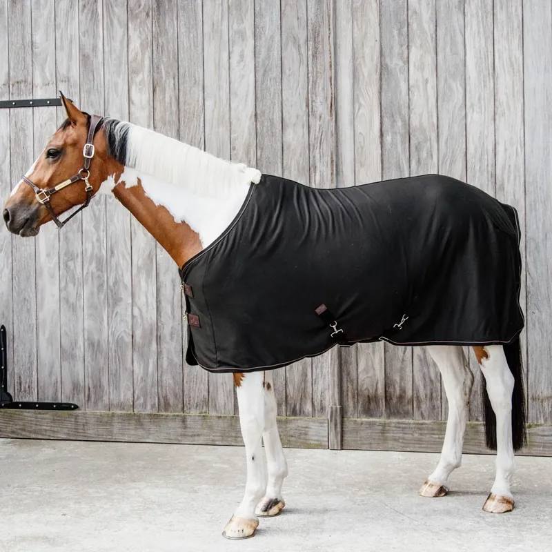 Kentucky Cooler Fleece Standard Neck Sheet - Black-7