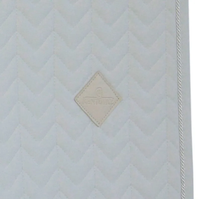 Kentucky Fishbone Dressage Saddle Pad - White-3