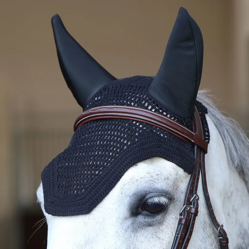 Kentucky Wellington Soundless Fly Bonnet - Black-1