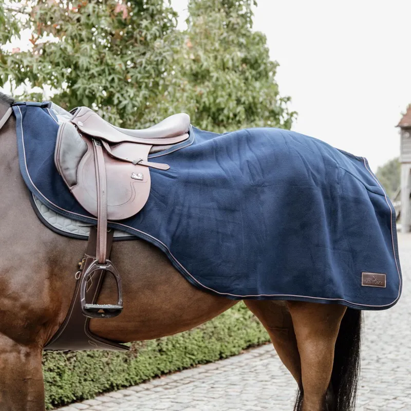Kentucky Heavy Fleece Exercise Sheet - Navy