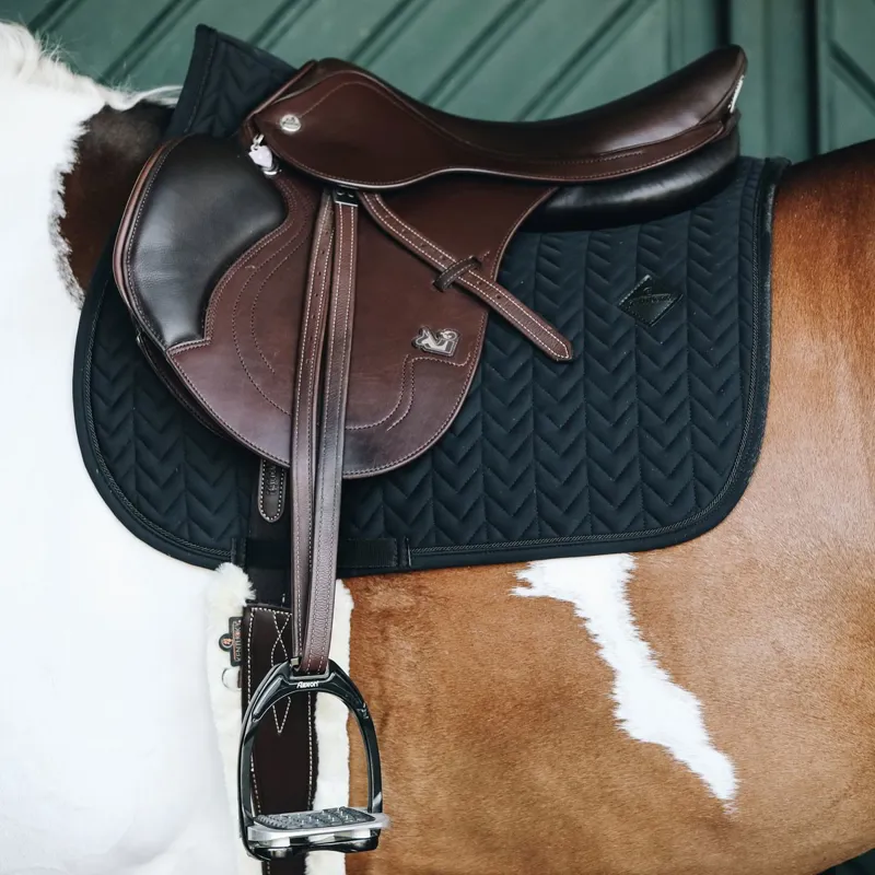 Kentucky Fishbone Jumping Saddle Pad - Black-1
