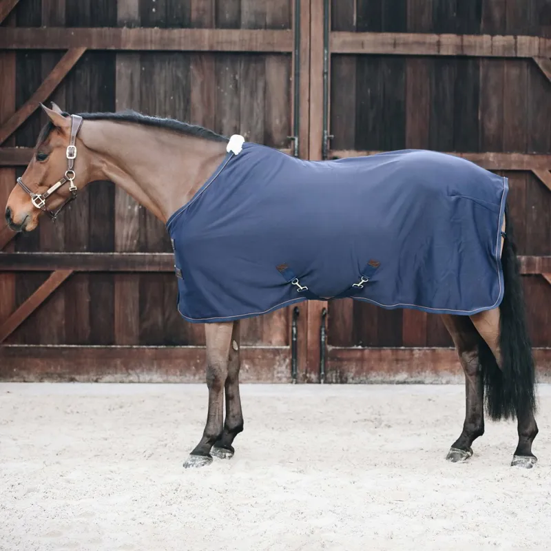 Kentucky Cooler Fleece Standard Neck Sheet - Navy
