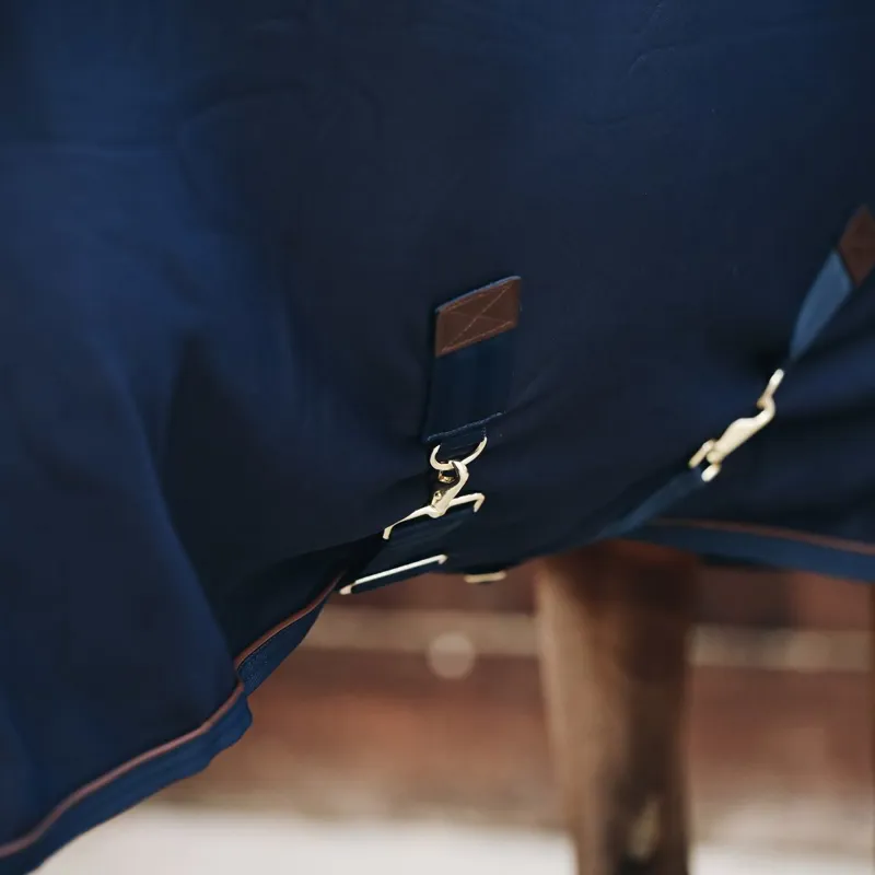 Kentucky Cooler Fleece Standard Neck Sheet - Navy-3