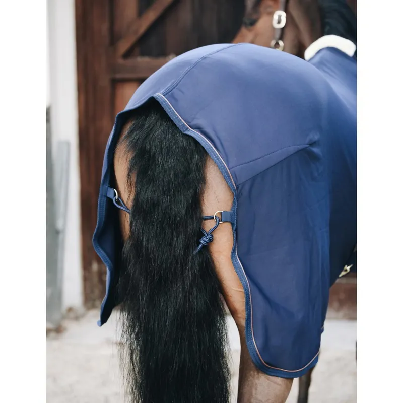 Kentucky Cooler Fleece Standard Neck Sheet - Navy-4