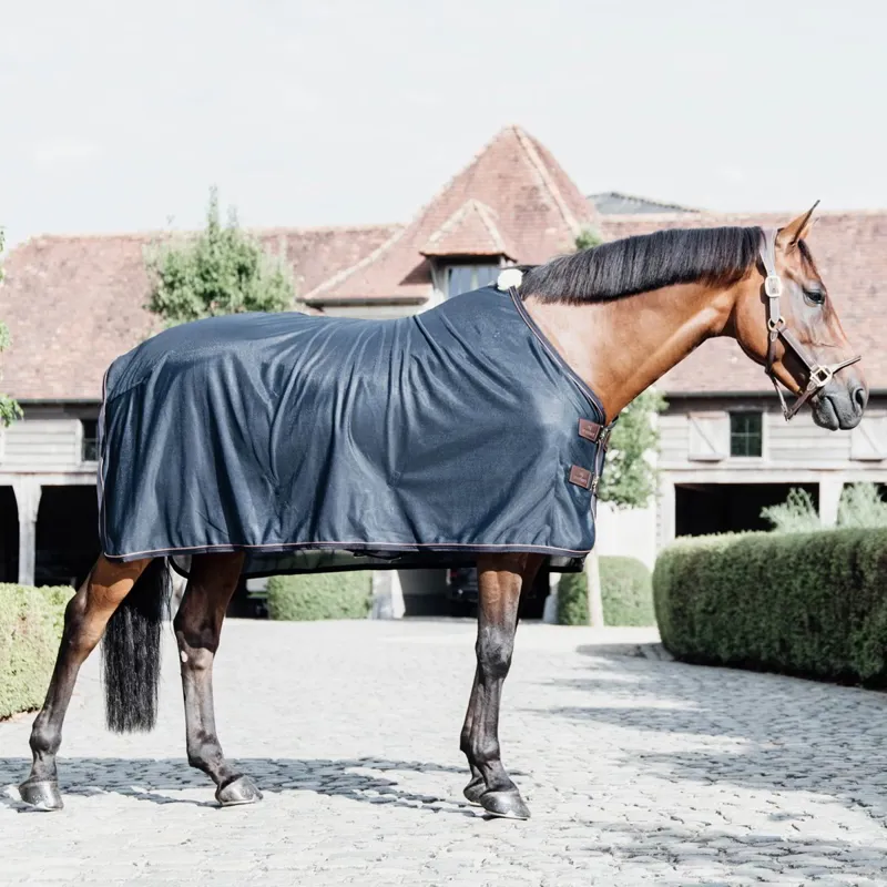 Kentucky Mesh Standard Neck Fly Sheet - Navy