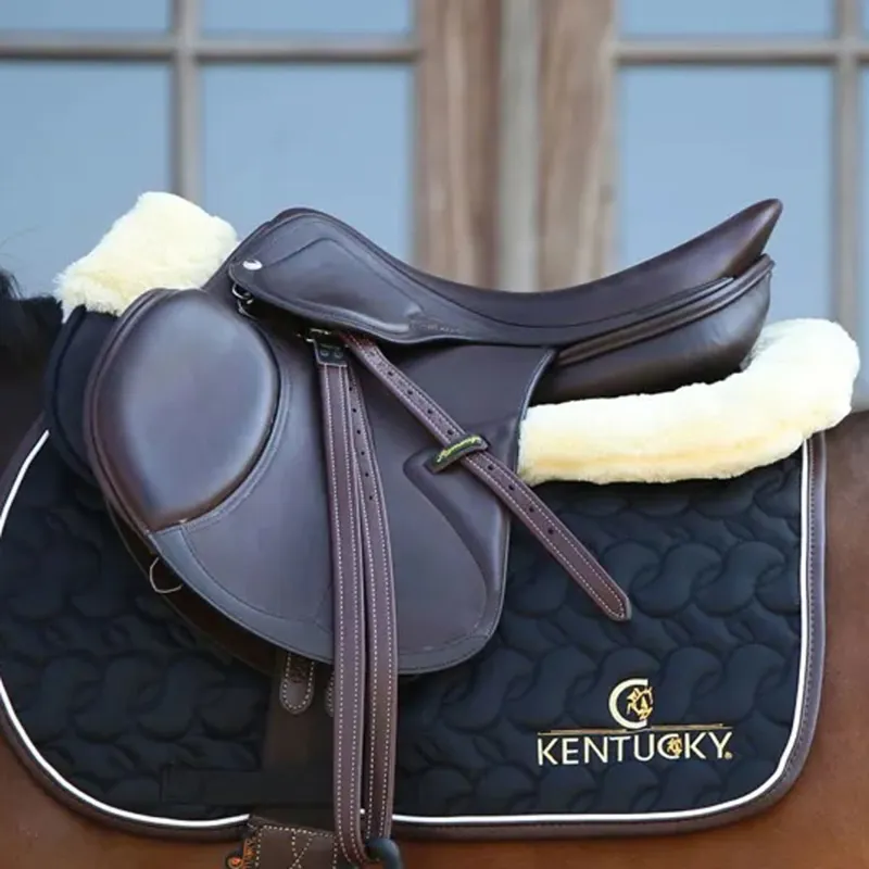 Kentucky Sheepskin Anatomic Absorb Half Pad Black/Natural-3