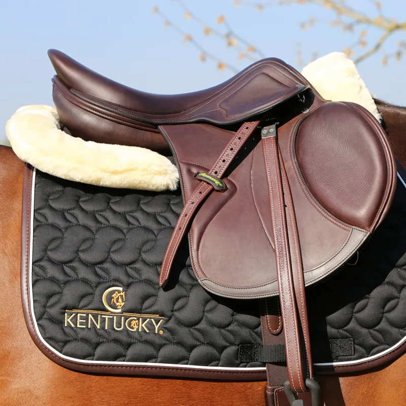 Kentucky Sheepskin Anatomic Absorb Half Pad Black/Natural-4