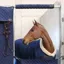 Kentucky Stall Head Protector - Navy