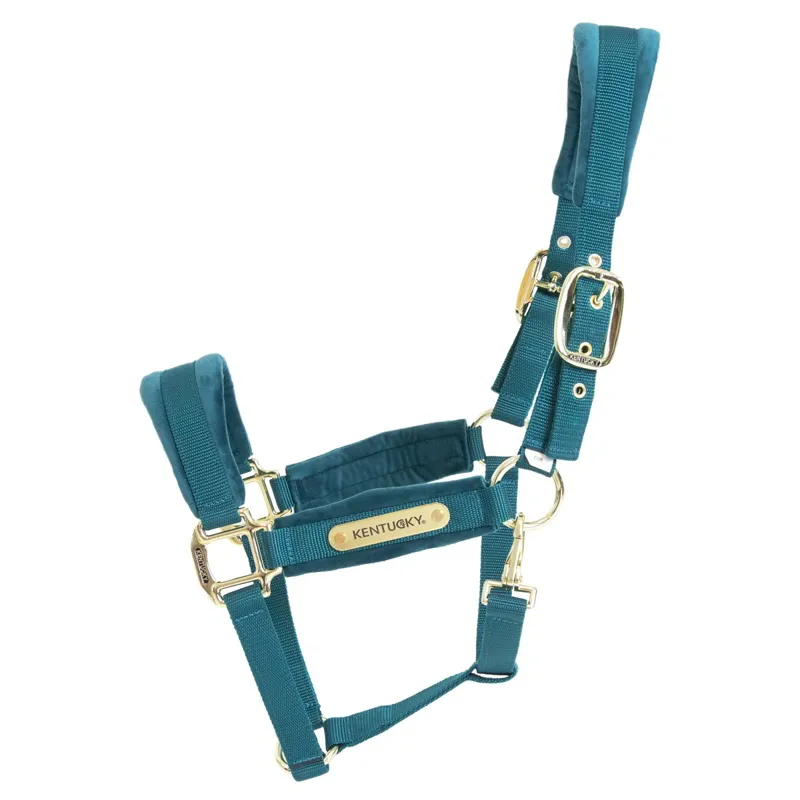 Kentucky Velvet Halter - Emerald-1