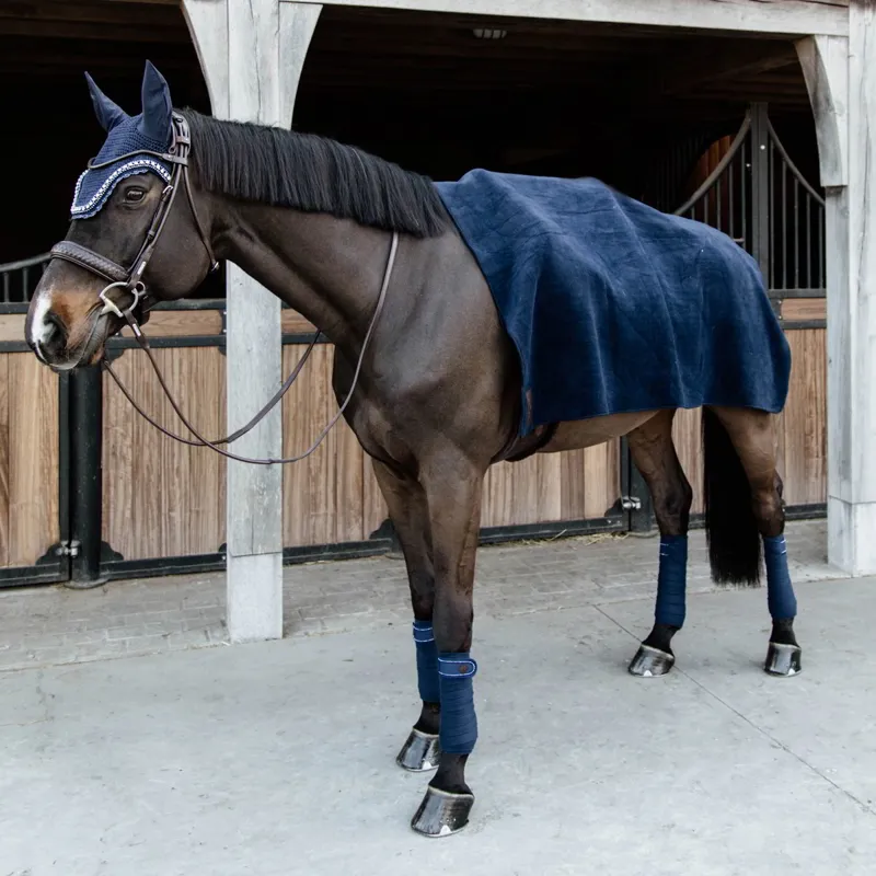 Kentucky Heavy Fleece Square Cooler - Navy-2