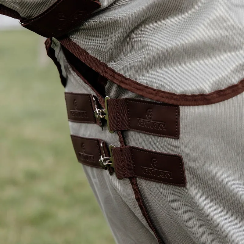 Kentucky Classic Mesh Detachable Neck Fly Sheet - Silver-6