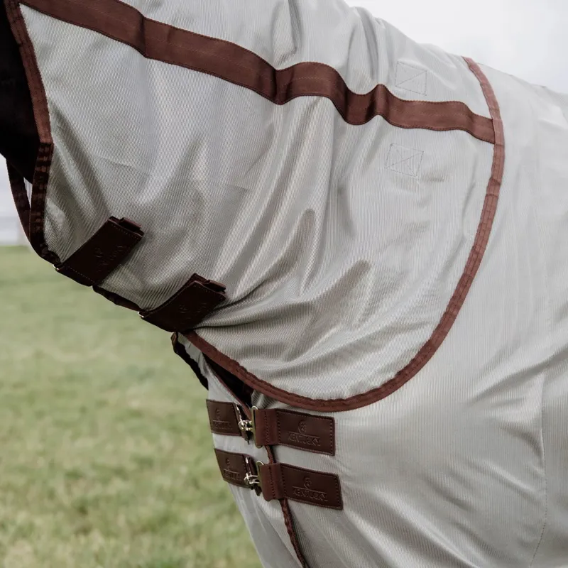 Kentucky Classic Mesh Detachable Neck Fly Sheet - Silver-7