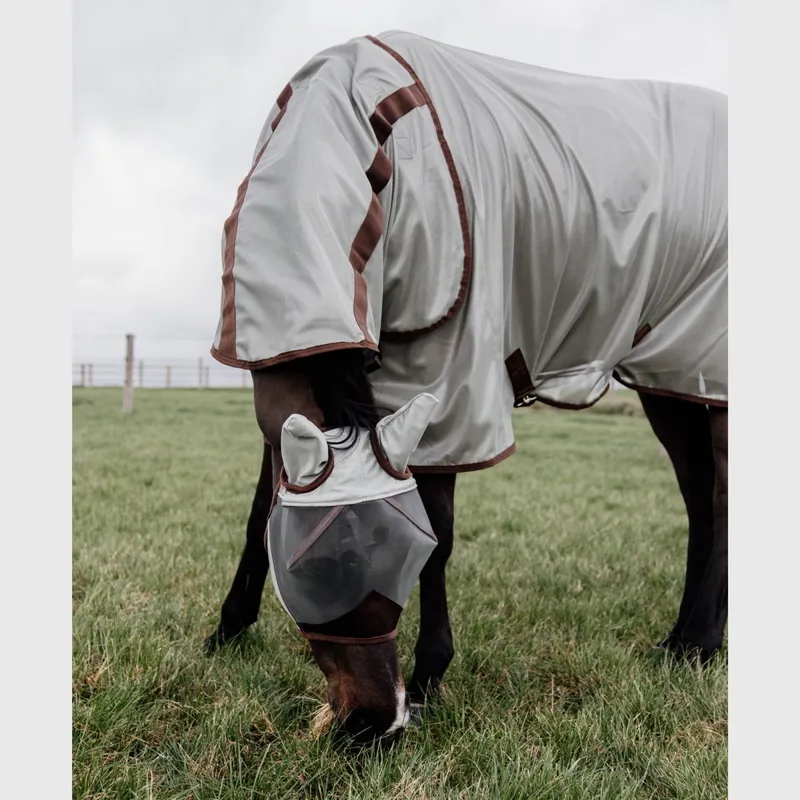 Kentucky Classic Mesh Detachable Neck Fly Sheet - Silver-4