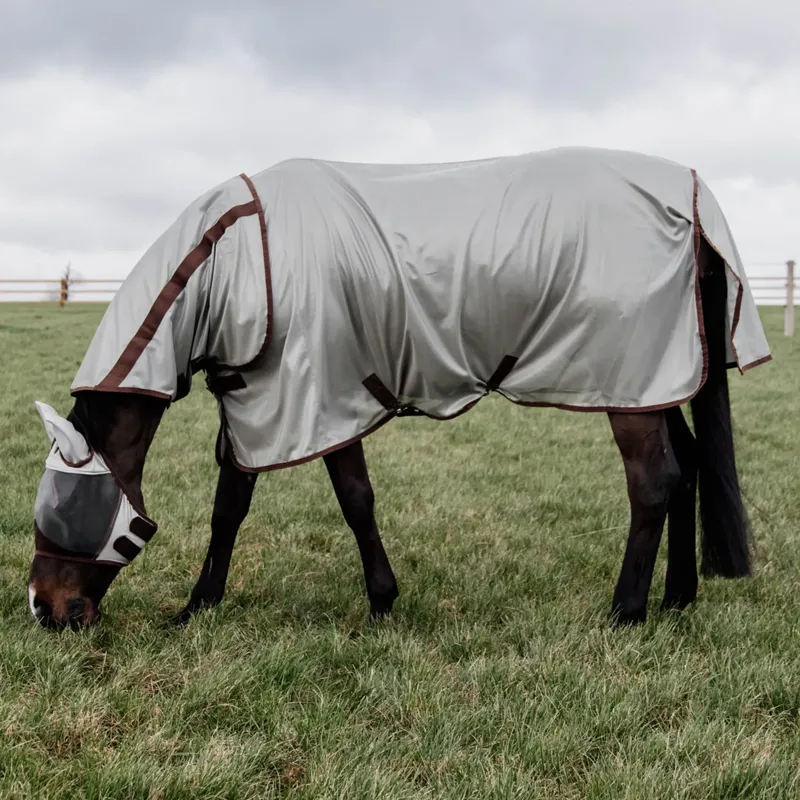 Kentucky Classic Mesh Detachable Neck Fly Sheet - Silver