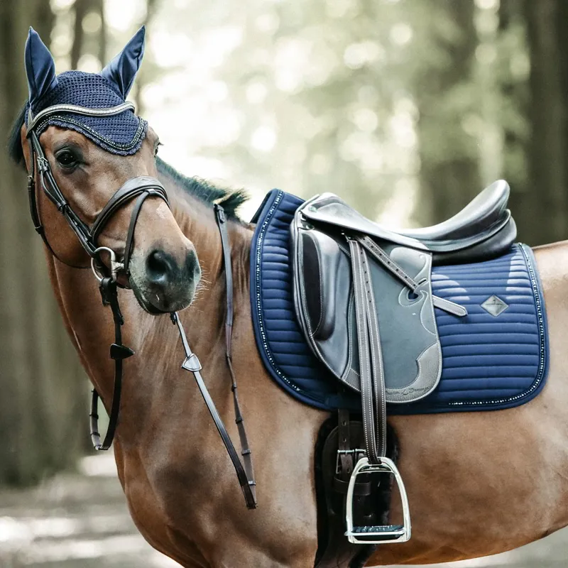 Kentucky Pearls Dressage Saddle Pad - Navy-3