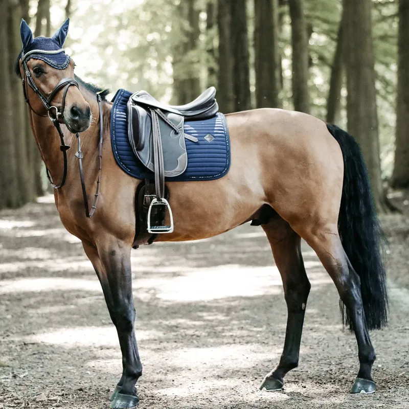 Kentucky Pearls Dressage Saddle Pad - Navy-2