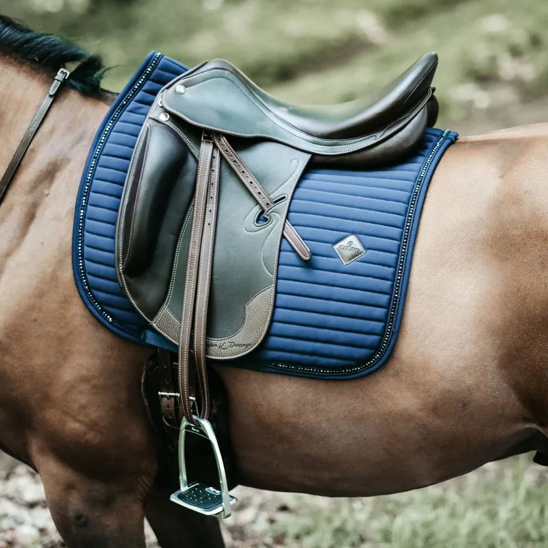 Kentucky Pearls Dressage Saddle Pad - Navy-4