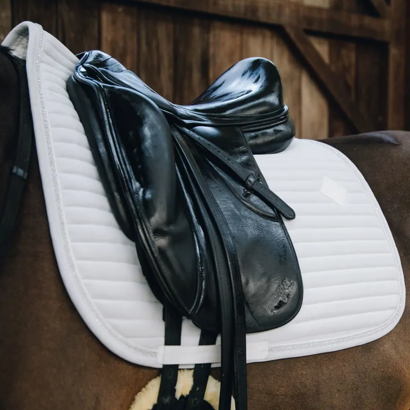 Kentucky Pearls Dressage Saddle Pad - White-2